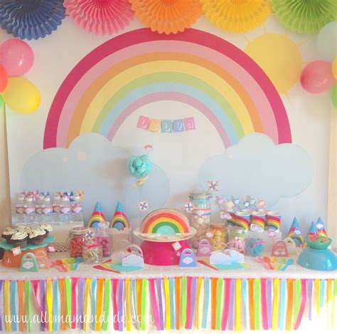 Deco Anniversaire Arc En Ciel Joyeux Anniversaire