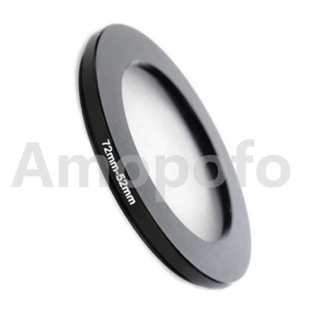 Anillo Adaptador De Filtro De Lente De Metal De 72mm 52mm Accesorio De