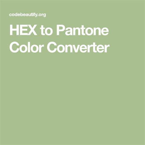 Glory Pantone To Hex Converter Tool 7596c