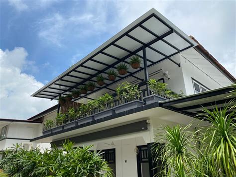 Aluminium Composite Panel Roof Elite Deco Pte Ltd Awning Canopy