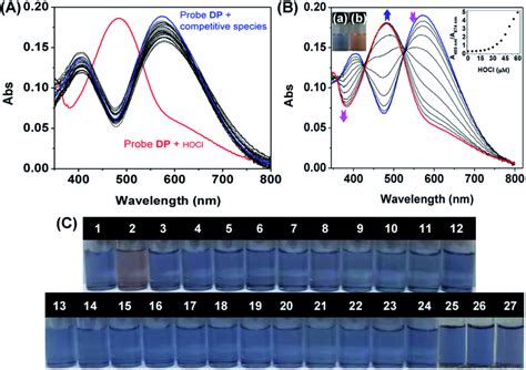 A Absorption Spectra Of Probe Dp M In Pbs Aqueous Solutions