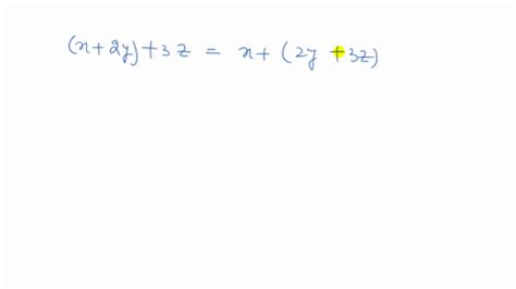 Solved Let X Y And Z Represent Three Real Numbers Write An Algebraic