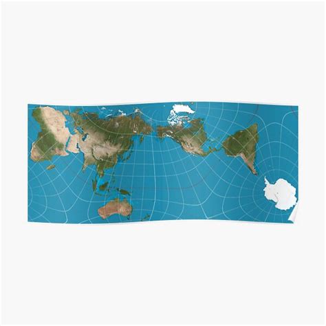 "Authagraph World Map" Poster for Sale by GiftsUniverse | Redbubble