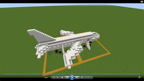 Minecraft Airplane Tutorial Part 1 Making A Boeing 747 400 Youtube Otosection