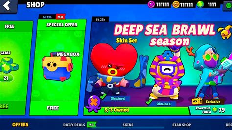 Deep Sea Brawl Gifts Brawl Stars Rewards Youtube