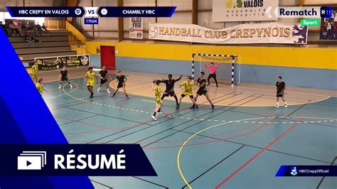 Hbc Crepy En Valois Vs Pays De Thelle Chambly Championnat U