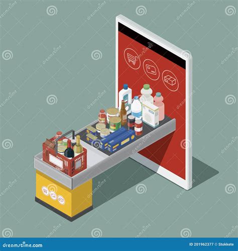 Supermarket Checkout Flat Vector Illustration Male And Female Cashier