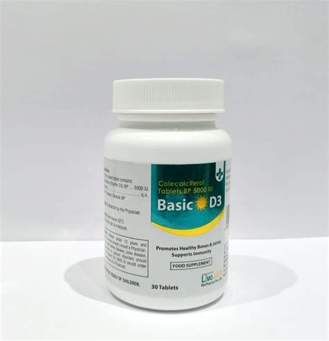 Vitamin Colecalciferol Tablets BP 5000 IU, Packaging Type: Jar ...