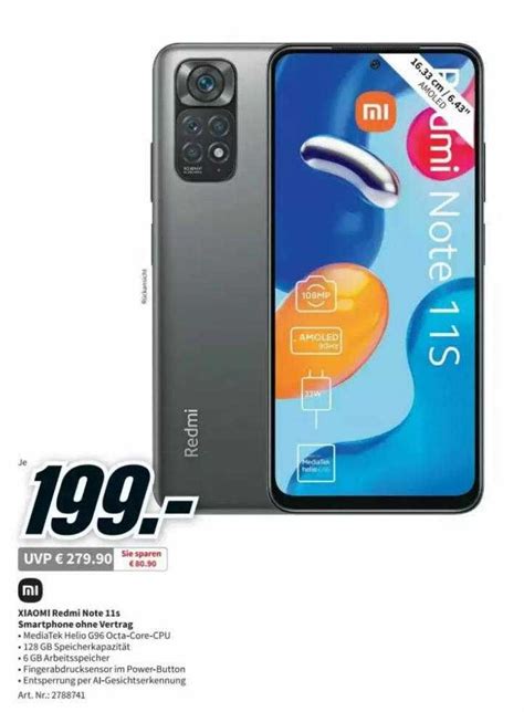 Xiaomi Redmi Note 11s Smartphone Ohne Vertrag Angebot Bei MediaMarkt