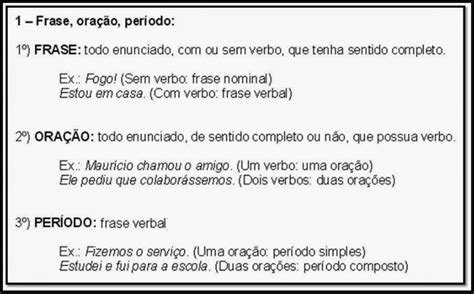 5 Frases Período Composto - Com a Palavra, o Português: FRASE, ORAÇÃO, PERÍODO COMPOSTO POR ...