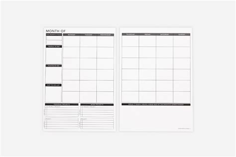 1 Month Undated Planner Pdf Free Printable Passion Planner