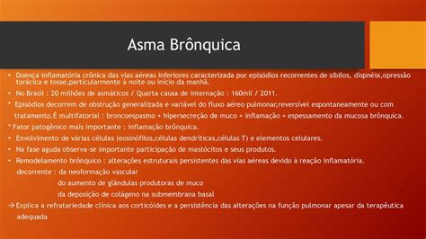 Asma Brônquica ppt carregar