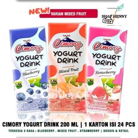 Jual Susu Cimory Yogurt Drink 200ml 1 Dus 24pcs FREE BUBBLE WRAP