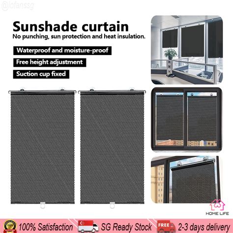 Sg Sunshade Roller Blackout Suction Blinds Curtains Universal Suction