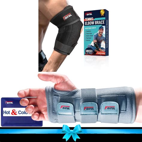 Amazon FEATOL Carpal Tunnel Hot Ice Pack Wrist Brace And Elbow