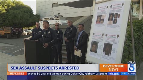 Police Announce Arrests In Separate Sex Assaults In San Fernando Valley Youtube