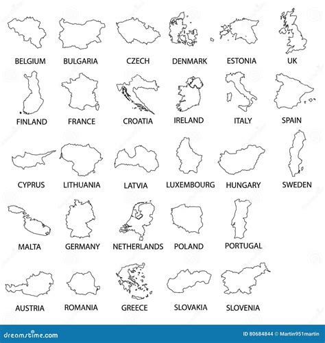 european map simple 3