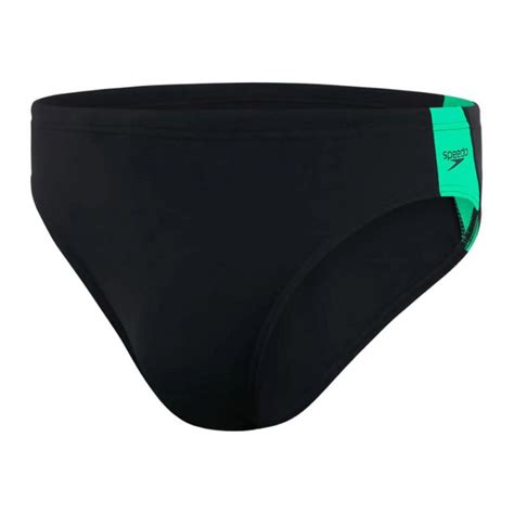 Traje de baño Speedo Natación Boom Logo Splice Brief Negro Hombre