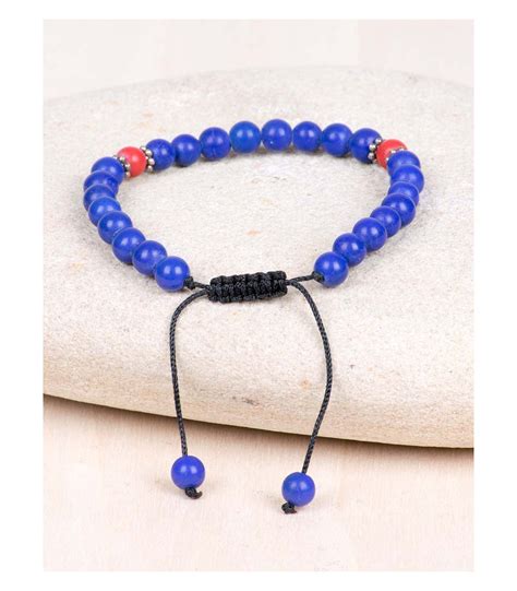 Pulsera Bolitas Azules Tienda Hippie