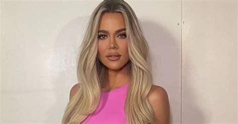 Khloe Kardashian Shows Off Her Barely Visible Pink Bikini Curves In A