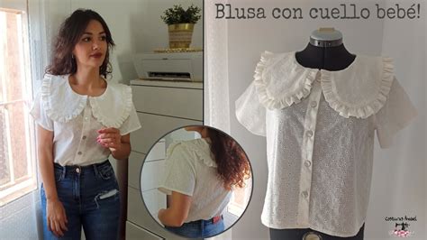 Cómo hacer una blusa con cuello bebe para mujer Patrón en varias