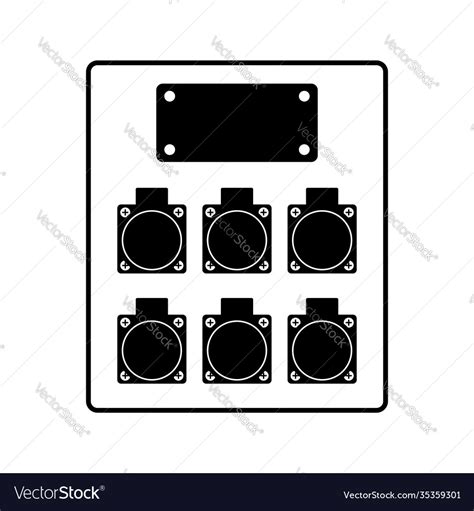 Electrical Power Distribution Panel Royalty Free Vector