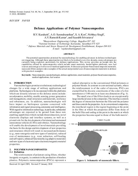 (PDF) Polymer Nanocomposites in Defence Applications: A Review