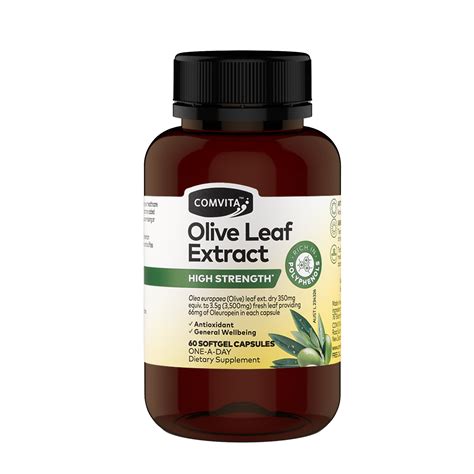 Buy Olive Leaf Extract High Strength Capsules Comvita Official