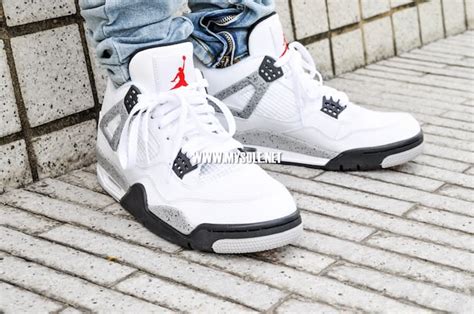 Air Jordan IV "White Cement" On-Feet Pictures | Complex