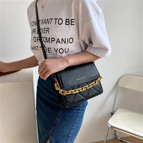 Bolsa De Ombro Feminina Quadrada Pequena Corrente Estilo ZARA