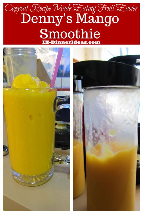 Mango Smoothie Recipe Dennys Mango Smoothie