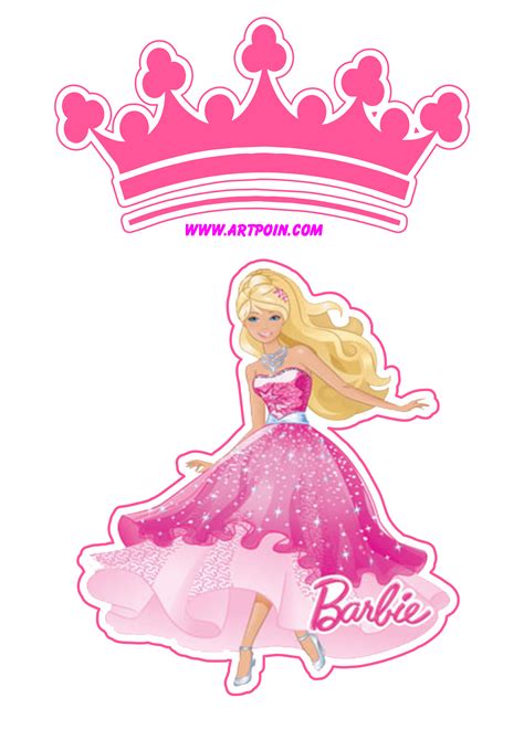 Barbie Topo De Bolo Para Decora O De Festas Png Barbie Birthday