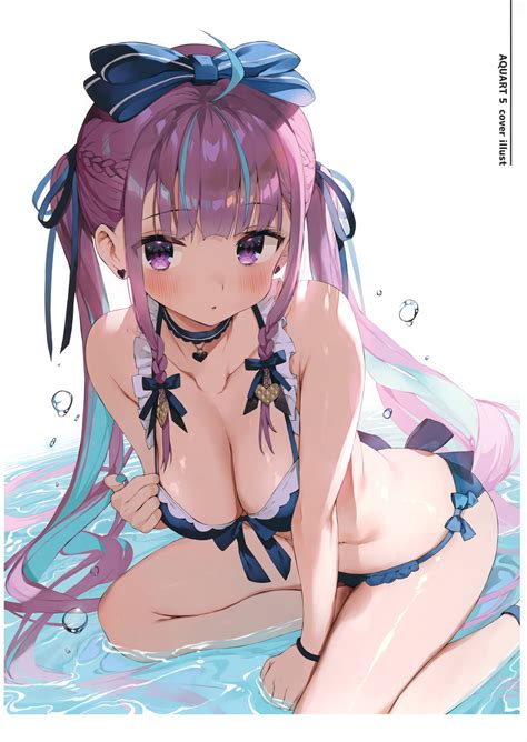 Gaou Matsulatte Hololive Minato Aqua Bikini Swimsuits Wet