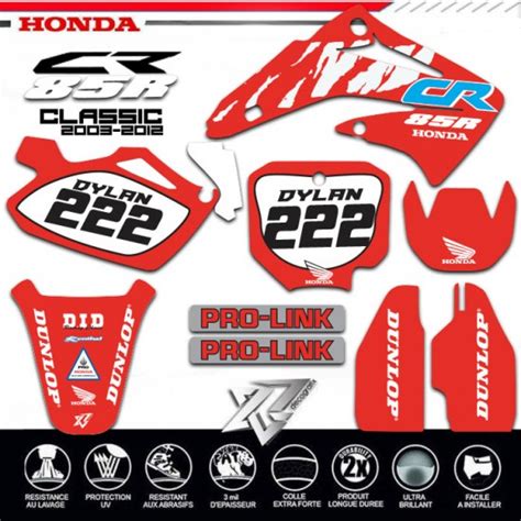 Kit D Co Vintage Honda Cr Personnalisable Classic