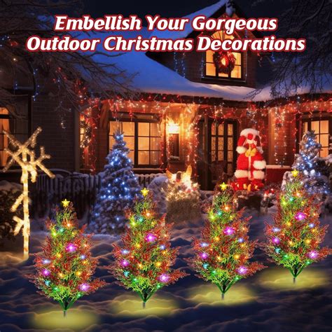 Christmas Decorations Outdoor Solar Lights Pack Upgraded Led Solar