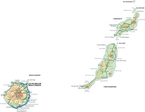 Province of Las Palmas map - Full size | Gifex