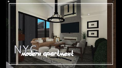 Bloxburg Speedbuild Nyc Modern Apartment Apartment Tour Youtube