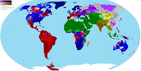 Detailed map of religions across the world [6000 x 3060] : Map_Porn