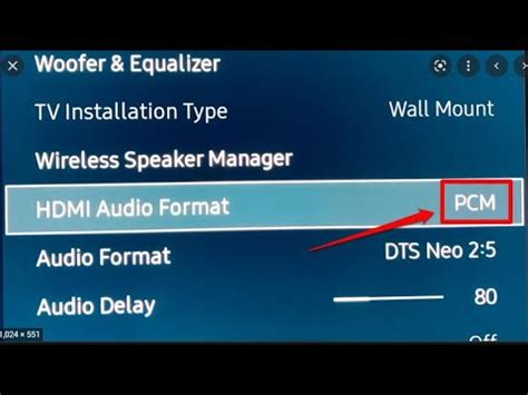 How To Set Tv To Pcm Audio Output Youtube