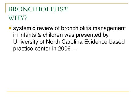 Ppt Bronchiolitis Why Powerpoint Presentation Id9480876