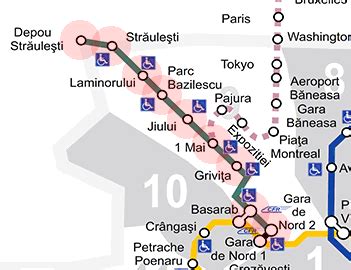 Line M4 Map Bucharest Metro