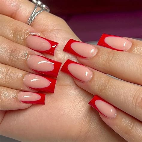 Romantic Red French Tip Nails You Should Try Nail Designs Daily