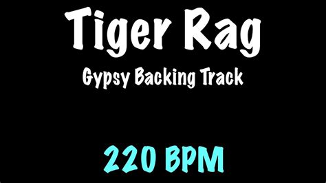 Tiger Rag Gypsy Jazz Backing Track Bpm Django Reinhardt Youtube