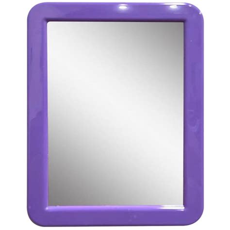 Cerem Magnetic Locker Mirror 5 X 7 Purple Real Glass For Makeup