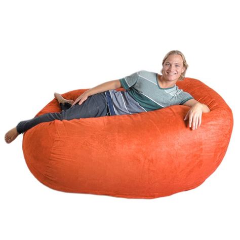 Ebern Designs Microfiber Bean Bag Sofa And Reviews Wayfair