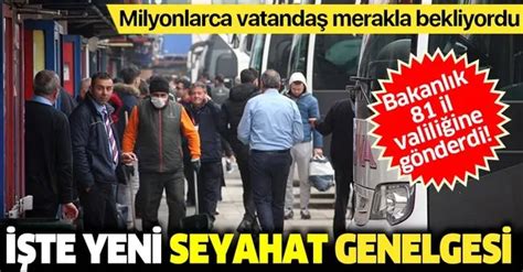 Son Dakika İçişleri Bakanlığından Seyahat Kısıtlaması Için Yeni Genelge