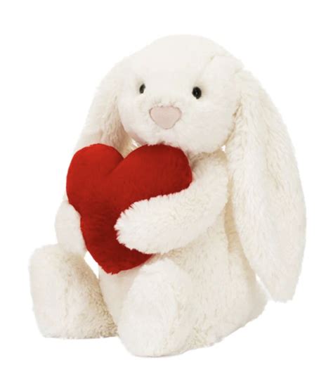 Jellycat Bashful Red Love Heart Bunny Building Blocks