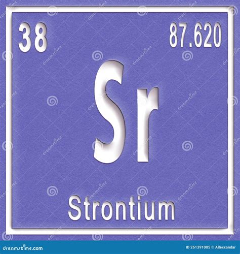 Strontium Melting Chemical Element. Vector Strontium Symbol Science Periodic Atom ...