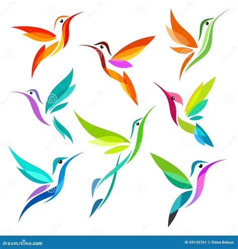 Stylized Birds Stock Vector Illustration Of Flight Wild 59135761