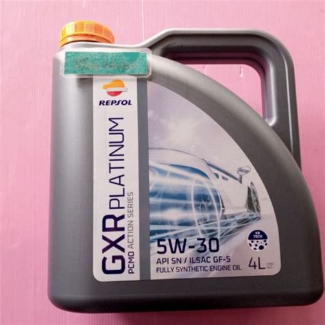 Jual Oli Mesin Repsol GXR Platinum 5W 30 API SN ILSAC GF 5 Full